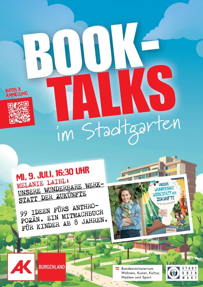 Plakat Book Talks im Stadtgarten